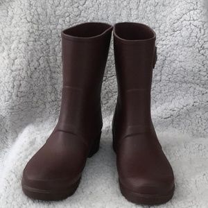 NWOT Hunter Original Matte Burgundy Rain Boots
